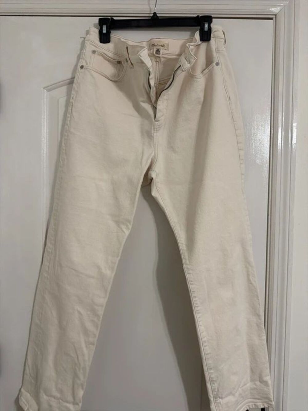Madewell 90’s straight ecru jeans size 31